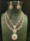 AD Stone Layer Long Necklace