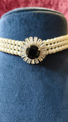 Choker Necklace With Black Stone