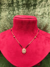 Short Length New DesignStone Mangalsutra Artificial Imitation Mangalsutra With Black Breads