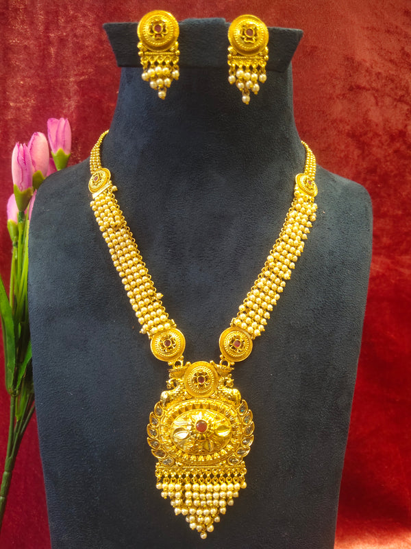 Long Rajvadi Traditional Necklace