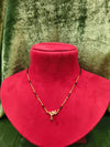 Short Length New Design Stone Mangalsutra Artificial Imitation Mangalsutra With Black Breads