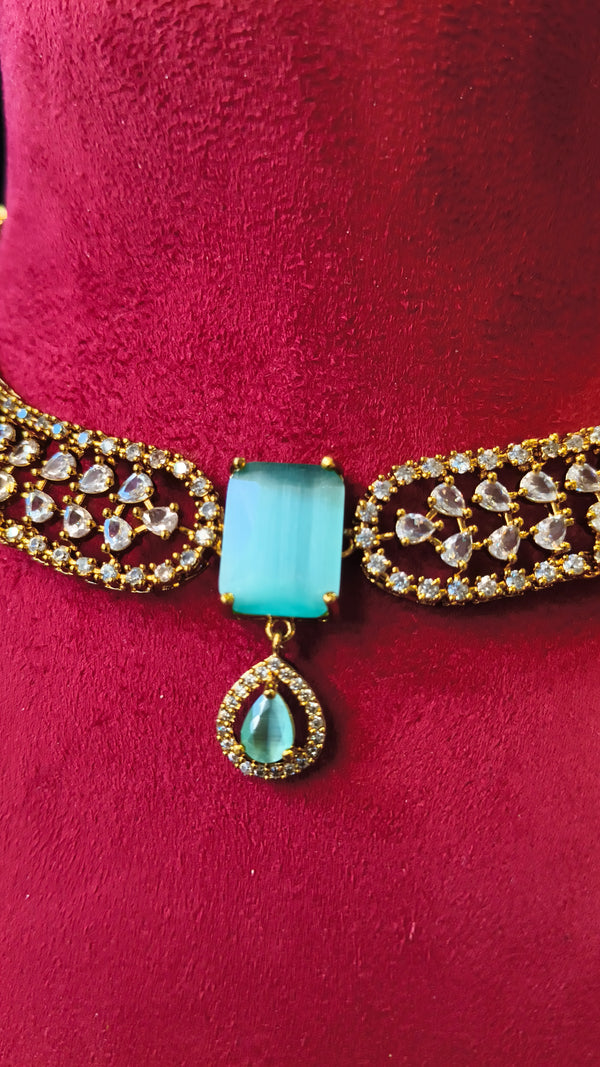 Stone AD necklace