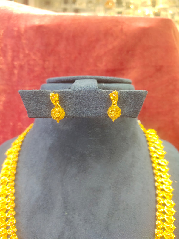 Long Goldan polish Necklace