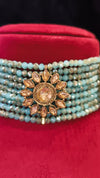 Necklace Choker with Colour beads