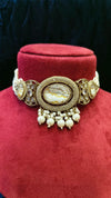 Choker With Stone And Moti
