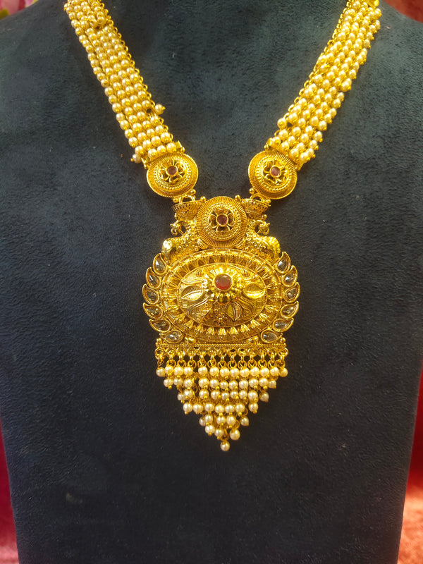 Long Rajvadi Traditional Necklace