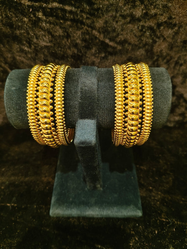 Gold plated 2.2 size 6 pic bangles