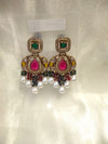 Kundan Earring hangging Perl Moti
