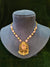 Pink and motibeads mala with pendant