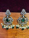 Hanging stone earring
