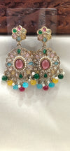 Multy colour Kundan Earring
