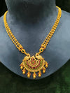 Chain pendant with stone necklace