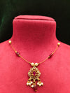 Delicate Necklace Invisible necklace with stone and moti pearl