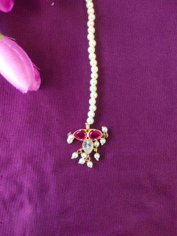 Moti pearl Mangtika Bindi