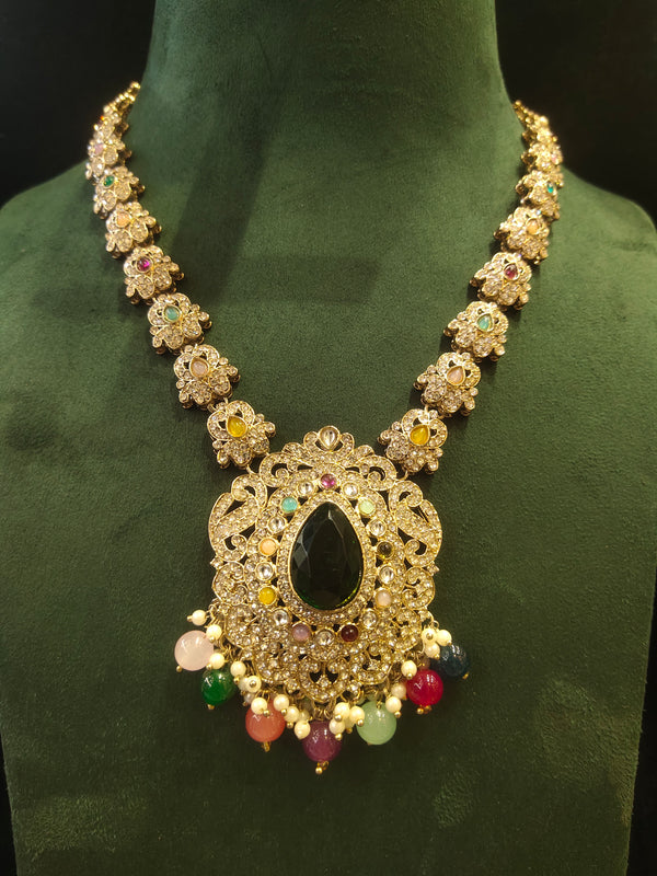 Long Kundan Necklace