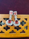 Ruby stone Earring