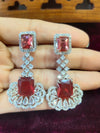 Ruby stone Earring