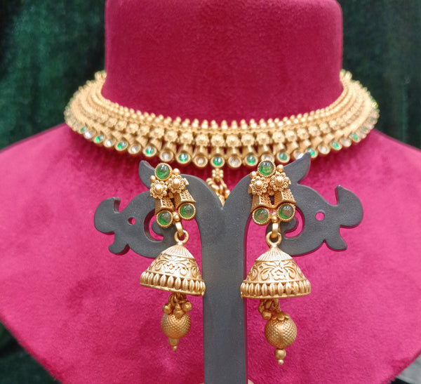 Rajvadi Stone Antique Necklace