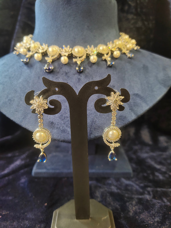 AD Stone with Moti Necklace