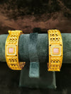 Gold polish Rajwadi Style 2 pic Bangles Size 2.4