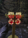 Ruby V shape AD Stone Necklace