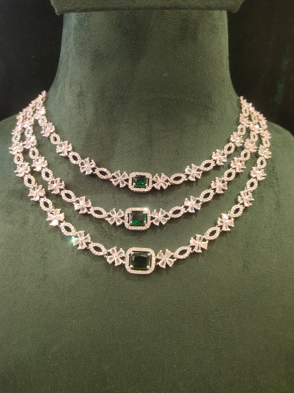 Layer AD Stone Necklace