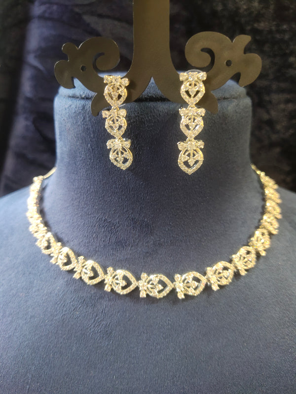 Choker Necklace With Black Stone