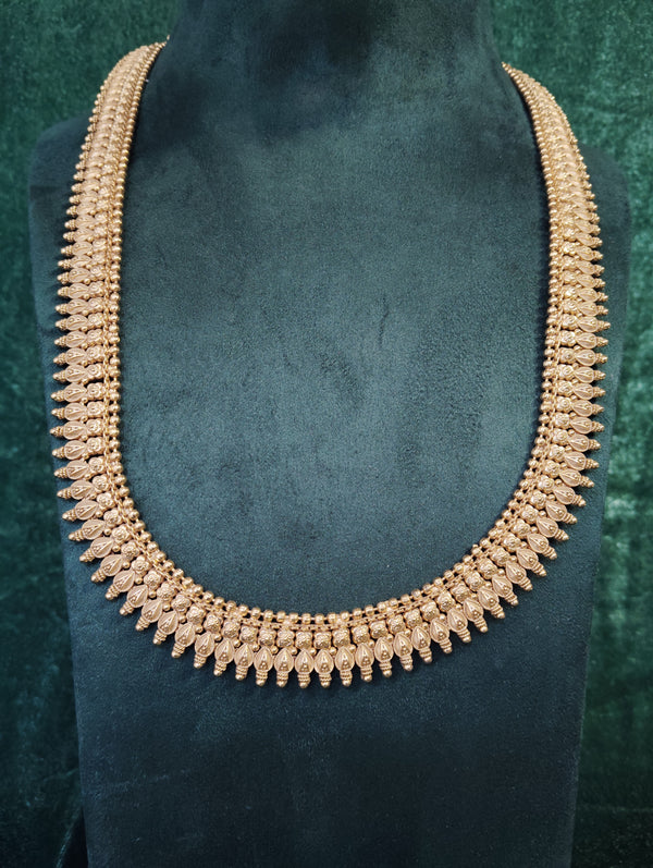 Long Traditional Necklace, goldan polish Necklace...