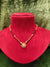 Short Length New Design Stone Mangalsutra Artificial Imitation Mangalsutra With Black Breads With Stone And moti pearl