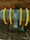 Gold polish Rajwadi Style 4 pic Bangles Size 2.4