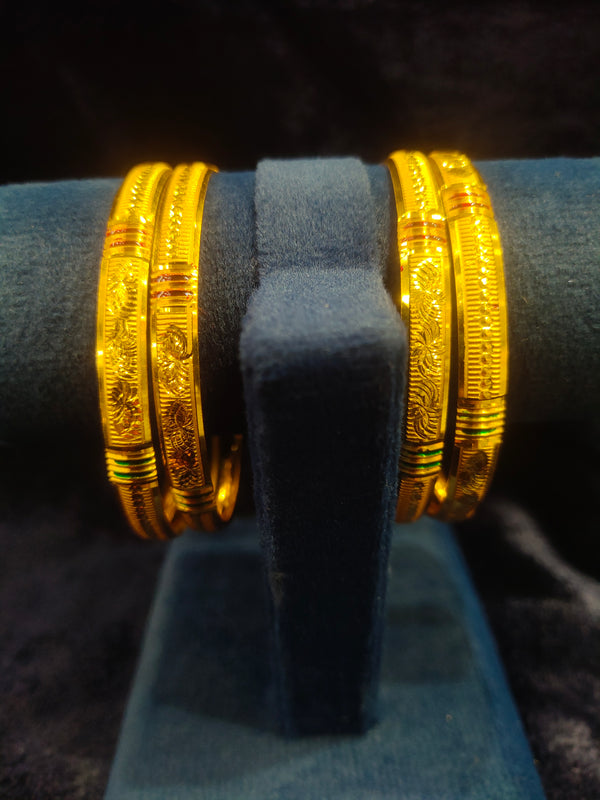 Plain Goldan Polish Bangles 2.4 size