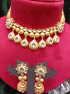 Rajwadi Kundan Antique Necklace